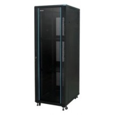 PHASAK Armario Rack 19" Phasak Pro 22U  600x800 Montado (Incluye: 2 bandejas de 19? + Regleta electrica 19? + Juego de ruedas +  Ventilacion)